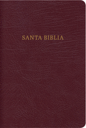 RVR 1960 Biblia Compacta Letra Grande con Referencias, borgona piel fabricada con cierre