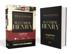Rvr Biblia de Estudio Matthew Henry, Leathersoft, Negro