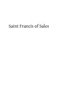 Saint Francis of Sales - Maitland, Margaret (Translated by), and Hermenegild Tosf, Brother (Editor), and Margerie, A De