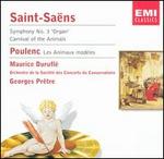 Saint-Sans: Symphony No. 3 "Organ"; Carnival of the Animals; Poulenc: Les Animaux modles - Aldo Ciccolini (piano); Alexis Weissenberg (piano); Maurice Durufl (organ);...
