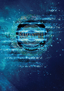 Samantha Notebook: Art Deco - 7"X10" Blue Spiritual Cosmic Composition Book