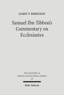 Samuel Ibn Tibbon's Commentary on Ecclesiastes: The Book of the Soul of Man