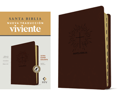 Santa Biblia Ntv, Letra Sper Gigante (Sentipiel, Caf Oscuro, ndice, Letra Roja)