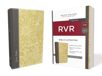 Santa Biblia Reina Valera Revisada (Rvr) Ultrafina, Tela Ocre/Gris - Revisada, Reina Valera