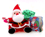 Santa, Play with Me Boxed Mini Ornament Book and Plush
