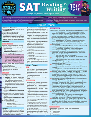 SAT Reading & Writing Test Prep: A Quickstudy Laminated Reference Guide - Perkinz, Tiffany, Ma