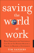 Saving the World at Work: What Companies and Individuals Can Do to Go Beyond Making a Profit to Making a Difference - Sanders, Tim