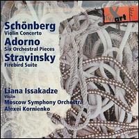 Schnberg: Violin Concerto; Adorno: Six Orchestral Pieces: Stravinsky: Firebird Suite - Liana Issakadze (violin); Moscow Symphony Orchestra; Alexei Kornienko (conductor)