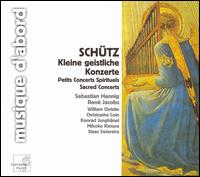 Schtz: Kleine geistliche Konzerte - Christophe Coin (cello); Konrad Junghanel (lute); Mihoko Kimura (violin); Ren Jacobs (counter tenor);...