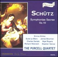 Schtz: Symphoniae Sacrae Op. 10 - Charles Daniels (tenor); Emma Kirkby (soprano); James Bowman (alto); Jeremy West (cornetto); Nicholas Perry (recorder);...