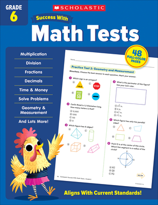 Scholastic Success with Math Tests Grade 6 Workbook - Scholastic Teaching Resources