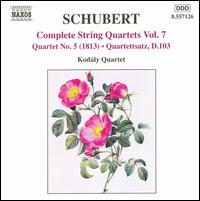 Schubert: Complete String Quartets, Vol. 7 - Gyozo Mathe (viola); Kodly Quartet