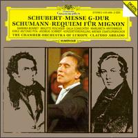 Schubert: Messe G-Dur; Schumann: Requiem für Mignon - Andreas Schmidt (bass); Andreas Schmidt (bass); Barbara Bonney (soprano); Brigitte Poschner (soprano);...