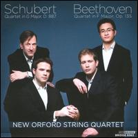Schubert: Quartet in G major, D. 887; Beethoven: Quartet in F major, Op. 135 - Andrew Wan (violin); Brian Manker (cello); Eric Nowlin (viola); Jonathan Crow (violin); New Orford String Quartet