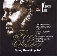 Schubert: String Quintet Op. 163 - Diemut Poppen (viola); Gerard Korsten (violin); Natalia Gutman (cello); Oleg Kagan (violin); Richard Lester (cello)