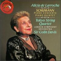 Schumann: Piano Concerto; Piano Quintet - Alicia de Larrocha (piano); Kazuhide Isomura (viola); Kikuei Ikeda (violin); Peter Oundjian (violin); Sadao Harada (cello);...