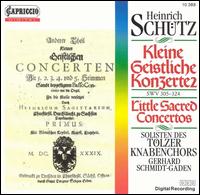 Schutz: Kleine Geistliche Konzerte, SWV 305-324 - Alan Paddle (tenor); Andreas Schulist (tenor); Bernhard Schmidt (alto); Christian Fliegner (soprano);...