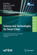 Science and Technologies for Smart Cities: 6th Eai International Conference, Smartcity360, Virtual Event, December 2-4, 2020, Proceedings