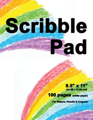 Scribble Pad: 8.5" X 11", Drawing Scribble Pad, 100 pages, Durable Soft Cover, Crayon Color Pad-[Professional Binding] - Sketch Pad, and Drawing Paper, and Drawing Pad