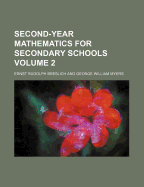 Second-Year Mathematics for Secondary Schools Volume 2