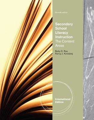 Secondary School Literacy Instruction, International Edition - Stoodt-Hill, Barbara, and Burns, Paul C., and Roe, Betty
