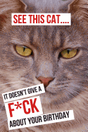 See This Cat... It Doesn't Give a F*ck about Your Birthday: Novelty Funny Cat Birthday Gifts ( Birthday Notebook Instead of a Card)