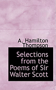 Selections from the Poems of Sir Walter Scott