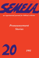 Semeia 20: Pronouncement Stories