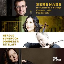 Serenade for Clarinet & Strings: Krenek, Gl, Penderecki