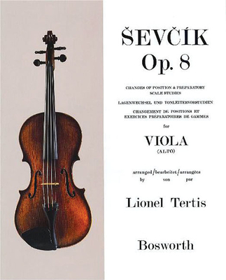 Sevcik for Viola - Opus 8: Changes of Position and Preparatory Scale Studies - Sevcik, Otakar