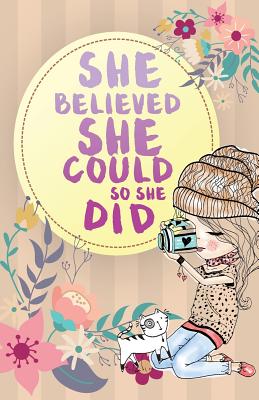 She Believed She Could So She Did, Baby and cat notebook (Composition Book Journal ): Inspirational Quotes Journal Notebook, Dot Grid (110 pages, 5.5x8.5") - Inspiration Life Quotes, and Your Bullet Journal, and Drive Your Life
