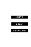 She Came, She Saw, She Conquered: 6x9, Lined Notebook, 120 Pages, Inspirational Journal with Inspiring Quote, Diary, Notebook for Girls, Teens, Women