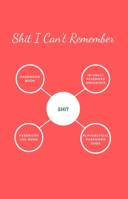 Shit I Can't Remember: An Organizer for All Your Passwords and Shit Paperback/ Password book, Password Log Book and Internet Password Organizer, Alphabetical Password Book - Reeves, Patrick