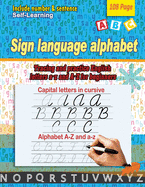 Sign language alphabet: Tracing and practice English letters a-z and A-Z for beginners
