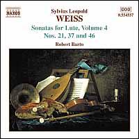 Silvius Leopold Weiss: Sonatas for Lute, Vol. 4 - Robert Barto (lute)