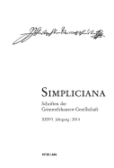 Simpliciana: Schriften Der Grimmelshausen-Gesellschaft- XXXVI. Jahrgang / 2014