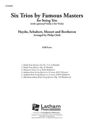 Six Trios by Famous Masters (Score): Conductor Score - Clark, Philip (Composer)