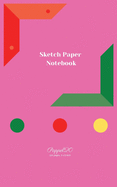 Sketch Paper Notebook - Pink Cover -124 pages-5x8-Inches