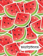Sketchbook: Summer Watermelon Fun Framed Drawing Paper Notebook