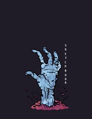 Sketchbook: Zombie Is Coming on Black Cover (8.5 X 11) Inches 110 Pages, Blank Unlined Paper for Sketching, Drawing, Whiting, Journaling & Doodling - Cher, C