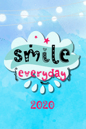 Smile everyday 2020: Your personal organizer 2020 with cool pages of life - personal organizer 2020 - weekly and monthly calendar for 2020 in handy pocket size 6x9" with great "Smile everyday" motif