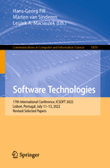 Software Technologies: 17th International Conference, ICSOFT 2022, Lisbon, Portugal, July 11-13, 2022, Revised Selected Papers