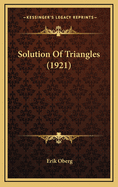 Solution of Triangles (1921)