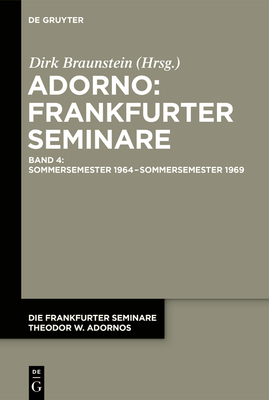 Sommersemester 1964 - Sommersemester 1969 - Braunstein, Dirk (Editor)