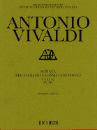 Sonata in G Major for Violin and Basso Continuo Rv798: Critical Edition Score and Parts