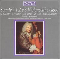 Sonate  1, 2, e 3 Violoncelli e basso - Ensemble Concerto