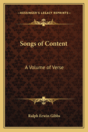 Songs of Content: A Volume of Verse