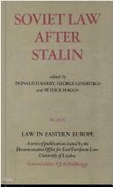 Soviet Law After Stalin