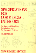 Specifications for Commercial Interiors - Reznikoff, S C