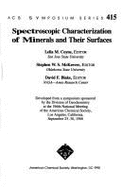 Spectroscopic characterization of minerals and their surfaces